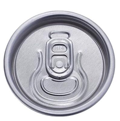 China Non spill 206# 58mm aluminum lids for easy open cans, easy open lid for drink caned can lid for sale