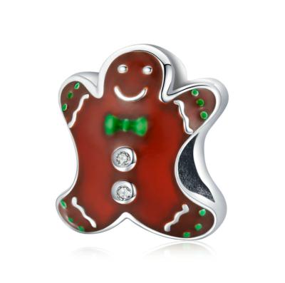 China CLASSIC Original Pure Christmas Gift Gingerbread Man Christmas Winter ATHENAA Bead DIY Accessories for sale