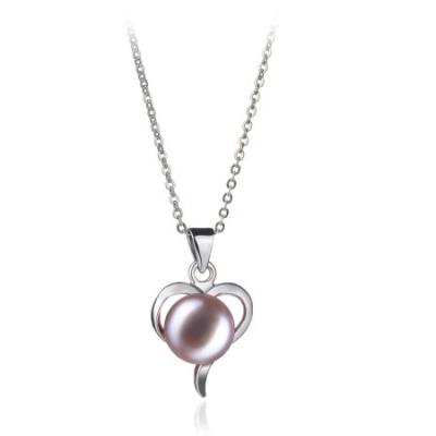 China Pearl Pendant Rose Simple Heart Shaped Pearl Pendant Holders Best Gift To Ladies for sale