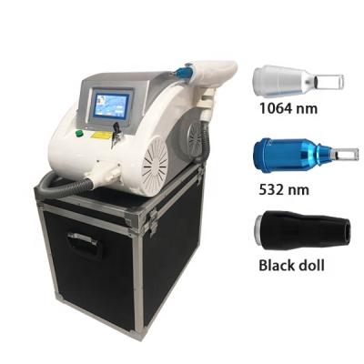 China Q-switch 1064nm 532nm 1320nm Mini ND yag laser tattoo removal machine whitening for sale