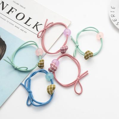 China Elastic rope Hot Selling Hair Rope Ring Kids Hair Bands Flower Hair Ties for sale