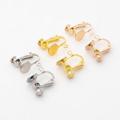 China CLASSIC Wholesale fashion copper earrings U-shaped gold plated clip on earrings Converter plated cartilage clip on earrings for sale