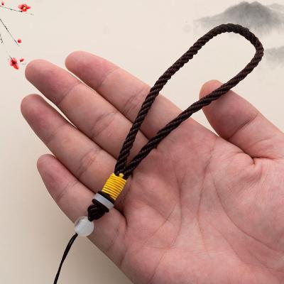 China Colorful Rope Line Anti Fall Hand Rope Bold Hanging Braided Lanyard Slingshot Handle Carving Piece for sale