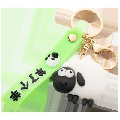 China Hot New Cartoon Plastic Game Sheep Key Chain Key Chain Pendant Letter Pendant Online for sale