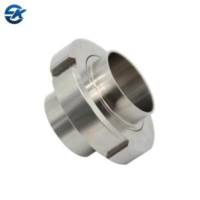 China Food / Pharmacy / Medical Stainless Steel Pipe Fittings SS316L 38/51 Food Grade Expansion Union Set With Expanded Coating for sale