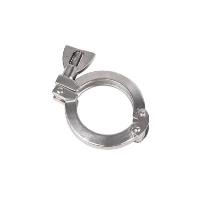 China Double SS304 13MHHM SS304 / 316L Sanitary Heavy Duty Stainless Steel Pin Clamp for sale