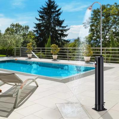 China High Quality Popular Aluminum Garden Pool Outdoor Solar Shower 18L New Design Large Capacity Tank Competitive Prices for sale