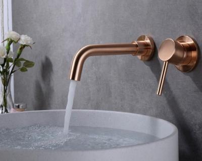 China NORMAL Factory Supply Direct Bathroom Waterfall Wall Mounted Shower Set Brass Basin Faucet for sale