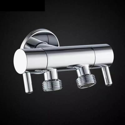 China Amazon Hot Sale Modern 1/2 Or 3/4 Body Faucet Thickened Brass Angle Valve With Water Stop For Shower for sale