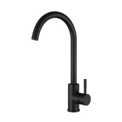 China Other Deck Mounted Black 304 Stainless Steel Faucet Kitchen Sink Faucet for sale