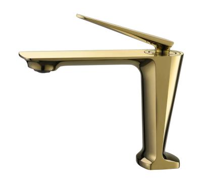 China 2022 Thermostatic Faucets New Design Deck Mounted Single Handle Brass Basin Faucet For Bathroom for sale