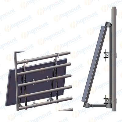 China Support Solar Modules hqmount aluminum solar mounting ground pv module support solar balcony roof&wall mounting system for sale