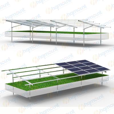 China Support Solar Modules hqmount solar ground mount 100kw aluminum solar panel mounting ground structure high quality solar mounting system for sale