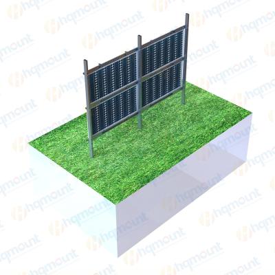 China Support Solar Modules hqmount Hot Dip Galvanized PV Brackets solar mounting ground pv module support Solar Vertical Bifacial PV Farms for sale