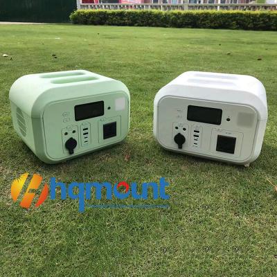 China Type C Large Capacity Solar Portable Power Station Solar Generator 500W 1000W AC 110V 220V DC12V USB 5V Charge Power Supply UPS EPS for sale