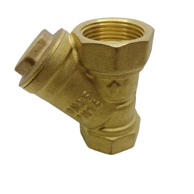 China BOYATU Y General Manual Angle Seat Filter Ball Valve Brass Type Valves 3 Years Control Water Metal Check Valves Brass Body Brass Color for sale