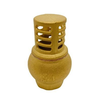 China BOYATU General Brass Bottom Foot Spring Vertical Check Valve With SS Filter for sale