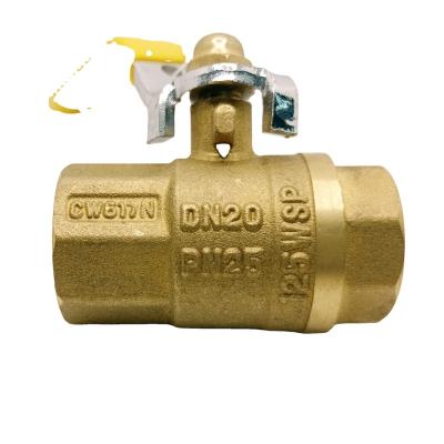 China BOYATU General Female Thread Long Handle Gas Brass Ball Valve For Kitchen for sale