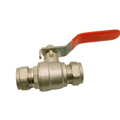 China BOYATU Wras Heating System Compression Ball Valve 15mm 22mm 28mm For Water Supply Brass Ball Valve for sale