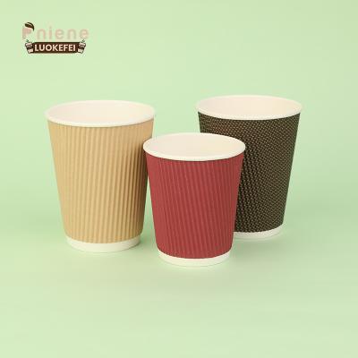 China Wholesale Disposable Insulated Printed Coffee Paper Cups Pniene Hot Juice Cups Insulated Disposable Logo for sale