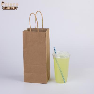 China Factory Cheap Price Recycled Materials Recycle Paper Sack Paper Bag With Handle Paper Bag for sale