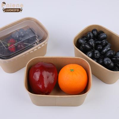 China New Product High Quality Disposable Lunch Paper Disposable Food Grade Paper Box Packaging Paper Lunch Box for sale