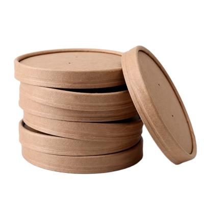 China Disposable Custom Recycle Paper Soup Bowl With Lid Kraft Paper Soup Cups Paper Soup Bowl for sale