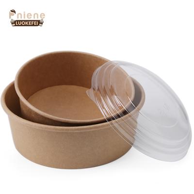 China Recycled Materials Factory Sells Fruit Salad Bowls 500ml 750ml 1300ml Disposable Retail Salad Packaging Bowl for sale