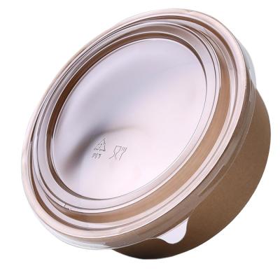 China 500ml 750ml Disposable Packaging Bowl Eco Friendly Salad Bowl Disposable Eco Friendly Paper Salad Bowl Wrapping Paper for sale