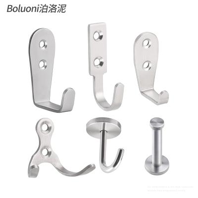 China Traditional solid stainless steel hooks, punched repair nails, wall fixing, heavy metal load bearing hooks for sale