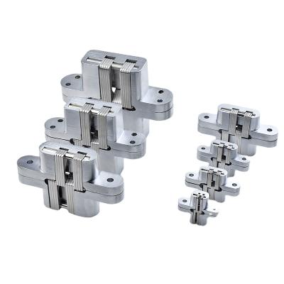 China Contemporary Invisible Hidden Door Hinge Cross Hinge Folding Mute Thickening Roller Stainless Steel Movable Cross Hinge for sale