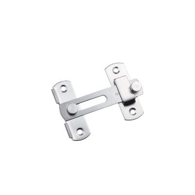 China 90 Degree Contemporary Heavy Duty Stainless Steel Security Door Latch Buckle Latch Right Angle Barn Door Guard for sale