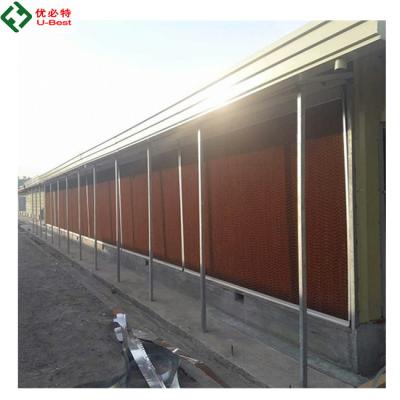 China Poultry Farm Chicken Poultry Feeding House Evaporative Cooling Pad For Broiler Shed zu verkaufen