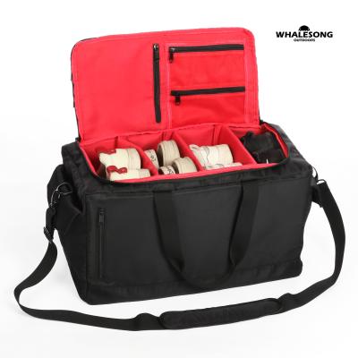 China 2021 Durable OEM Outdoor Waterproof Nylon Band Logo Shoe Bag Trunk Sports Bag With Sports Shoe Compartment for sale