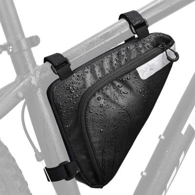 China Bicycle Travel Case Bike Storage Frame Bag, Bicycle Front Tube Triangle Water Resistant Bundle Recycling Strap On Saddle Pouch Bike Accessories Tool for sale