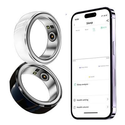 Cina Monitor della frequenza cardiaca Bluetooth Fitness Health Tracking Smart Ring Sangue Ossigeno Monitor del sonno Anello in vendita