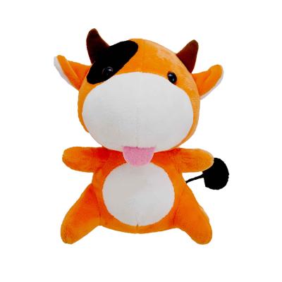 China Plush BSCI OEM orange stuffed plush toy cow-custom-stuffed-toy-wholesale cow from china for sale