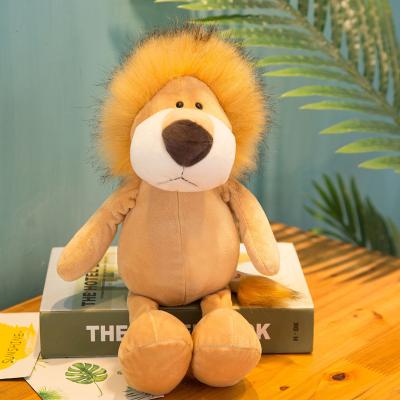 China Plush Custom Creative Standing Animal Animated Filling Down Stuff Soft Resting Movie Stuffed Cotton Baby Lion King Plush Toys for sale