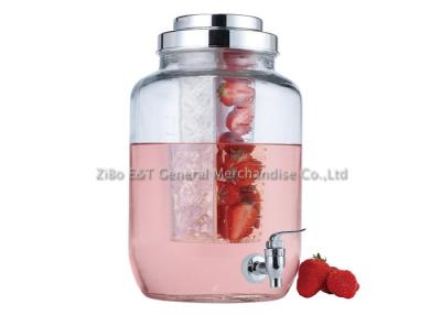 China 2 Gallon glass beverage dispenser with Infuser / water infuser dispenser OEM for sale