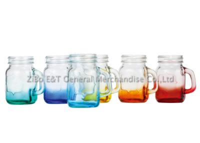 China 5 oz 6 pieces colored shot glass set / mason jar drinking glasses For juicer , wine for sale