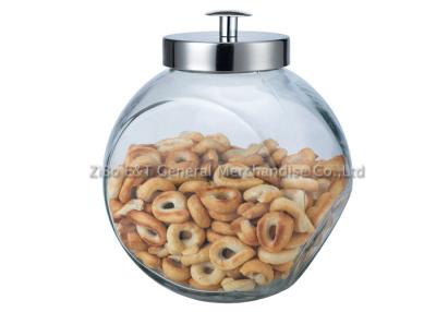 China Custom large Kitchen Glass Storage Jars or glass cereal storage jars / containers for sale