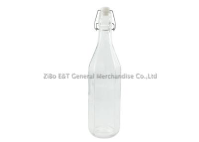 China 1.1L  Clear Glass Oil And Vinegar Bottles for Kitchen cooking  FDA / SGS / BV for sale