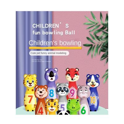 China Factory Wholesale Soft Texture Number Animal Motor Skills Bowling PU for sale