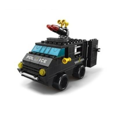 China Toy Deformation BricksPolice Educational Explosion-proof Car Building Blocks Sets For Children for sale