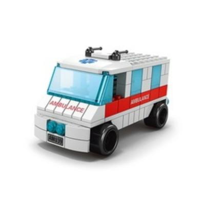 China Toy Enhance Educational Hobby and Practical Exercise Ability Ambulance Building Block Toys for sale