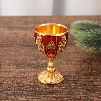 China Viable Luxury Turkish Coffee Mug Set Wine Tumbler Arab Court Set Tea Cup Set For Home Decor Wedding Gift for sale