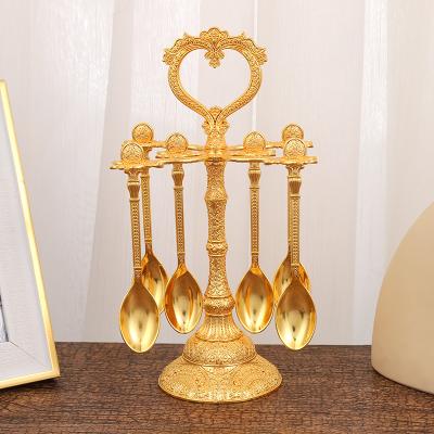 China 2022 New Style Spoon Rack Nordic Viable Metal Alloy Creative Spoon Rack Home Ornaments Exquisite Heart Spoon Rack for sale