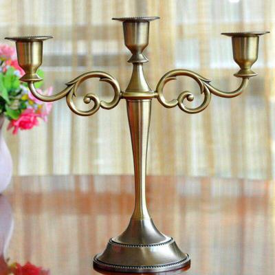 China European Metal Long Rod Candle Holder For Home Decor Candelabra Handmade 3 A.M. Candlestick To Wedding Candle Holder for sale