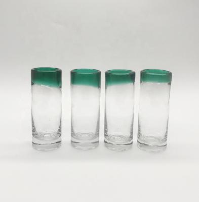 China Spring Creative 90ml Green Color Top Shot Glass for sale