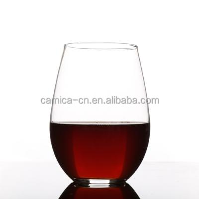 China 20oz Glass Wholesale Bulk Carton Packaging Cheap Stemless Wine Glasses; Custom Tumbler Red Wine Glasses for sale